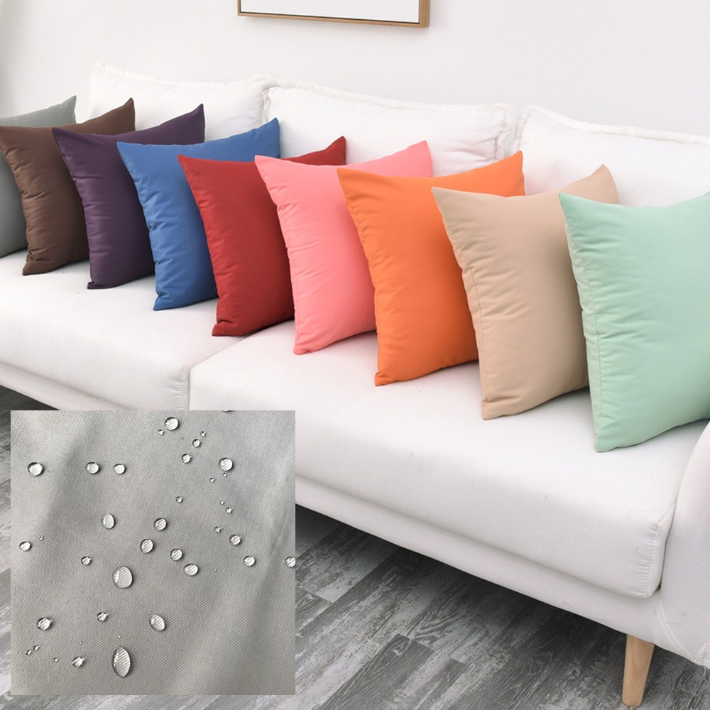 Outdoor Furniture Cushion - 45*45 /60*60CM Twill Waterproof Solid Garden
