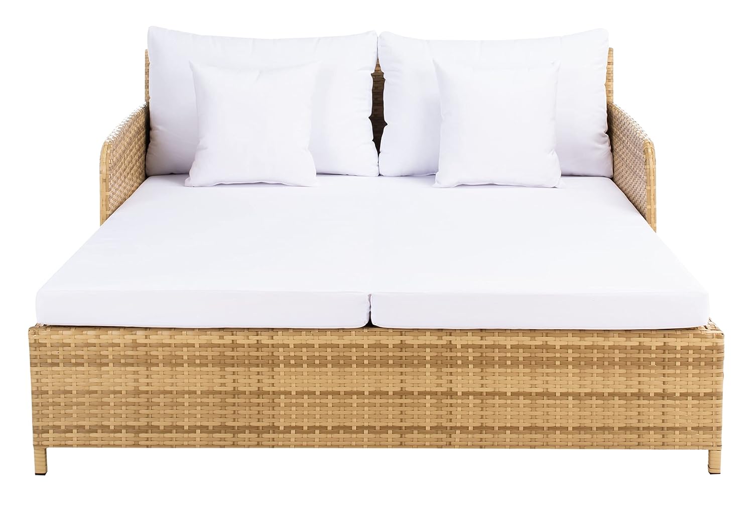 Outdoor Daybed Furniture - Outdoor Cadeo Daybed Natural & White