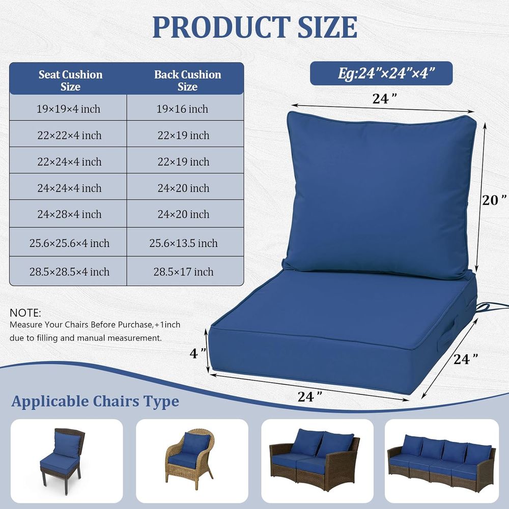 24x24 Outdoor Deep Seat Cushio - Outdoor Furniture Cushion recension och pris