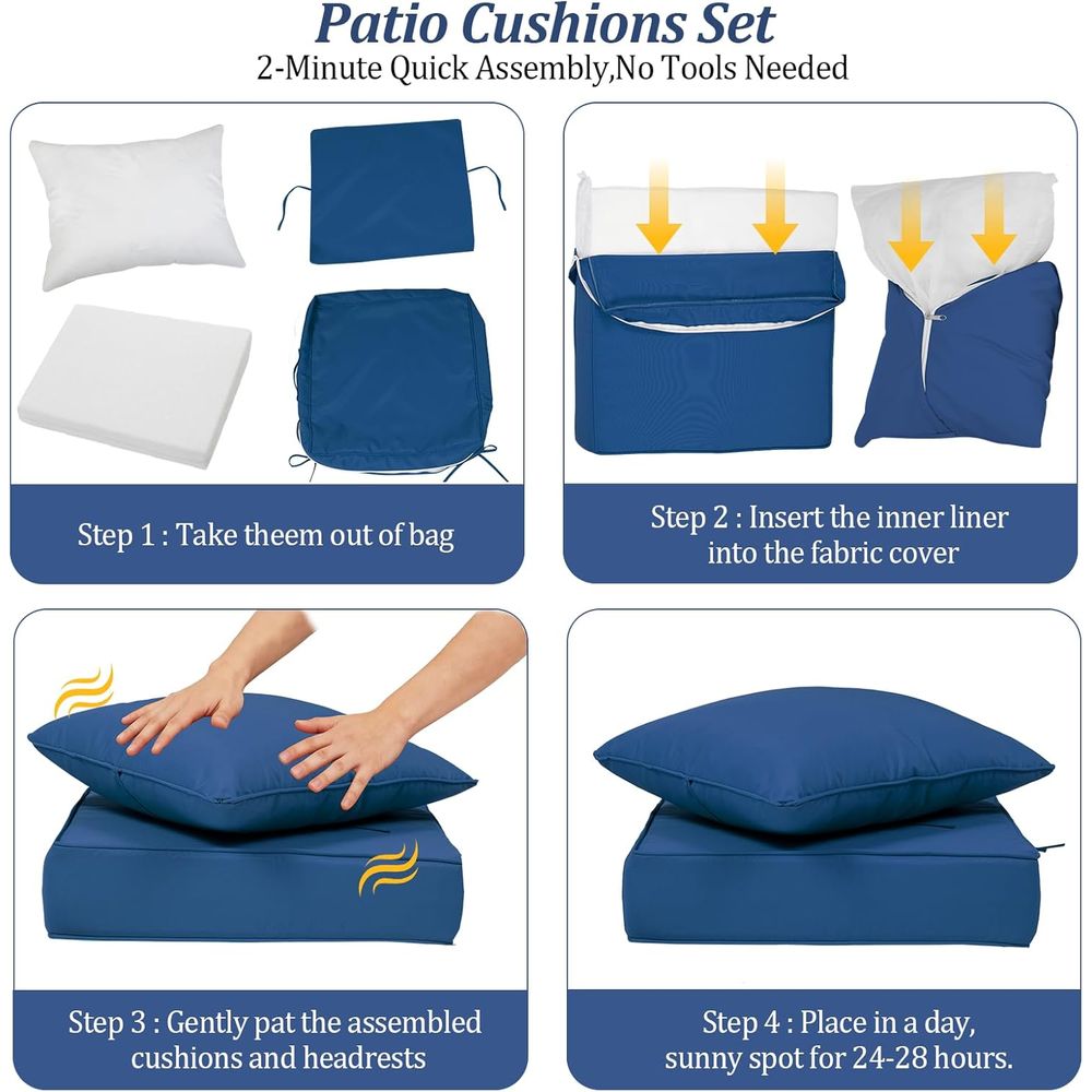 24x24 Outdoor Deep Seat Cushio - Outdoor Furniture Cushion recension och pris