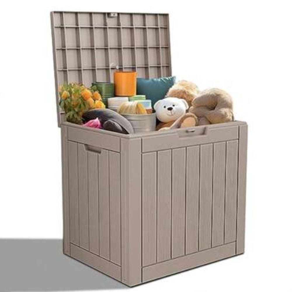 Lockable Resin Deck Box Outdoo - Outdoor Furniture Cushion recension och pris