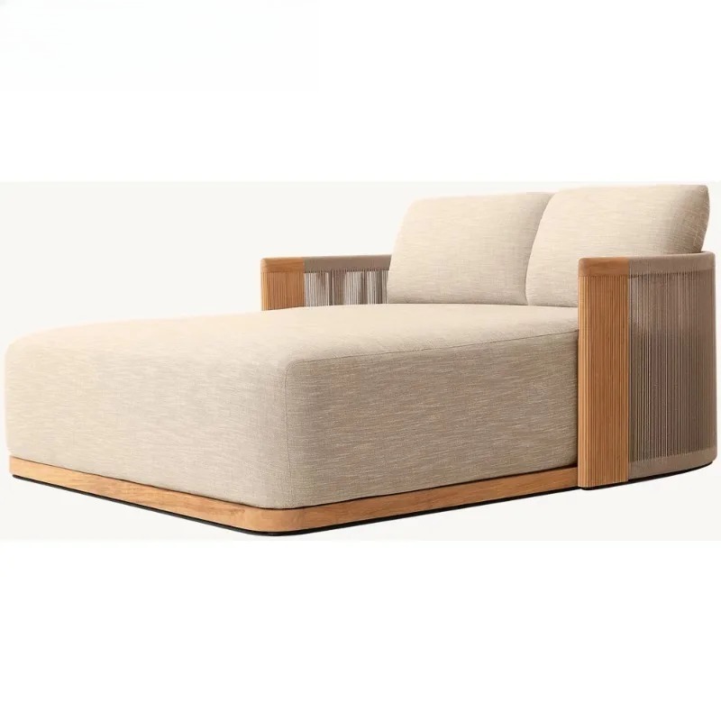 Patio Teak Chaise Lounge Daybe - Outdoor Daybed Furniture recension och pris