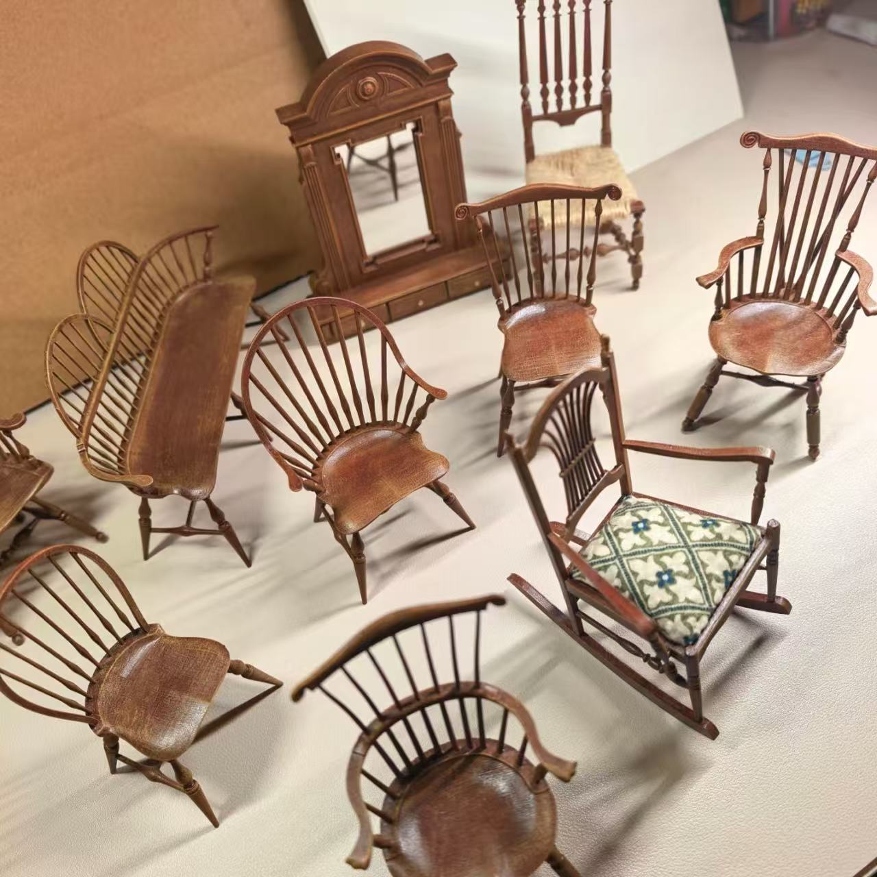 1/12 Scale Vintage Windsor Cha - Outdoor Furniture Resin recension och pris