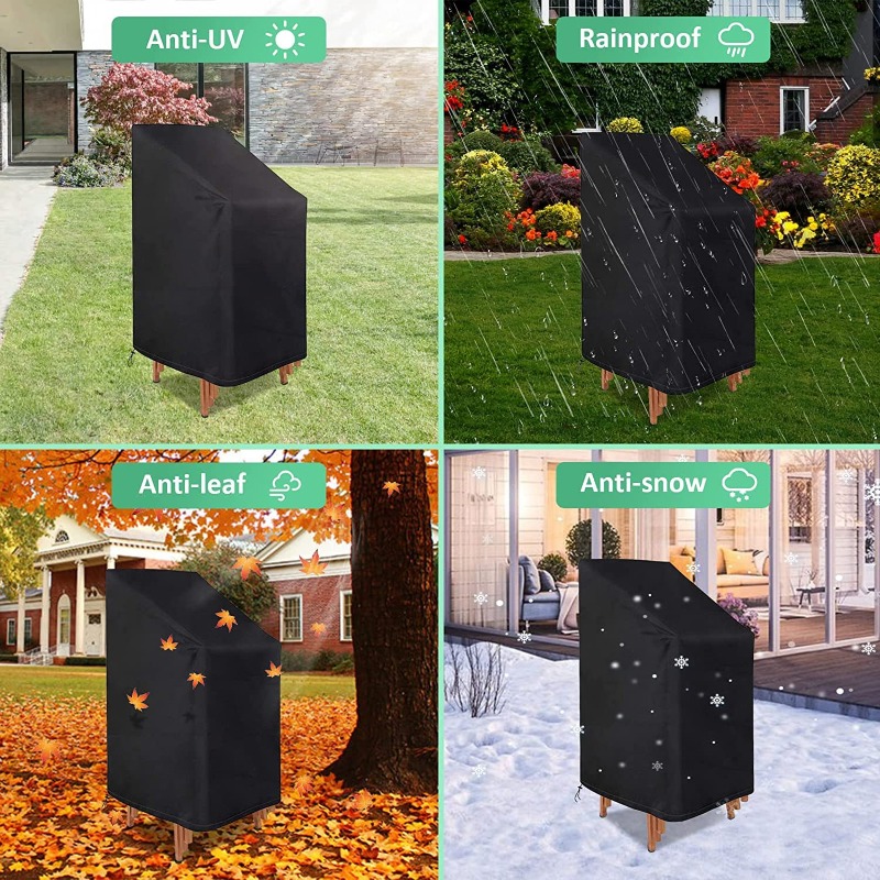 1/2/PCS Stacked Chair Dust Cov - Outdoor Furniture Cover Waterproof recension och pris