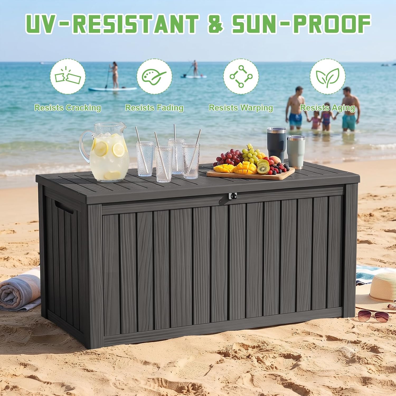 200 Gallon Lockable Resin Deck - Outdoor Furniture Cushion recension och pris