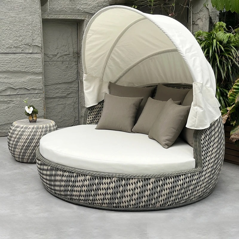 Daybed,Anti-UV Rustproof Round - Outdoor Daybed Furniture recension och pris