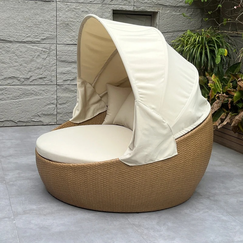 Daybed,Anti-UV Rustproof Round - Outdoor Daybed Furniture recension och pris