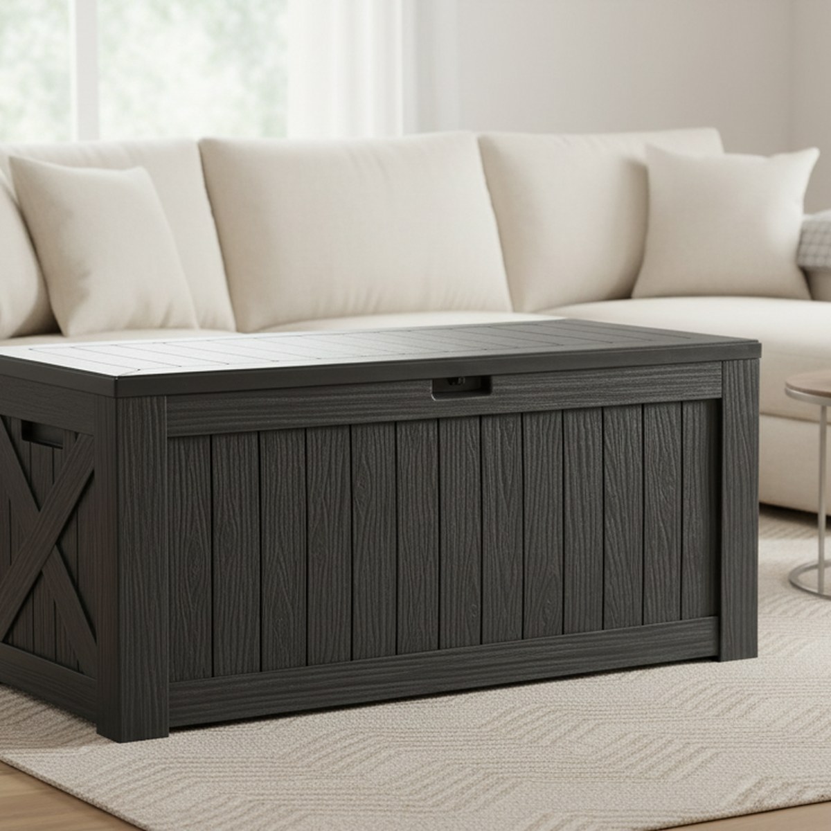Large 120 Gallon Outdoor Deck  - Outdoor Furniture Resin recension och pris