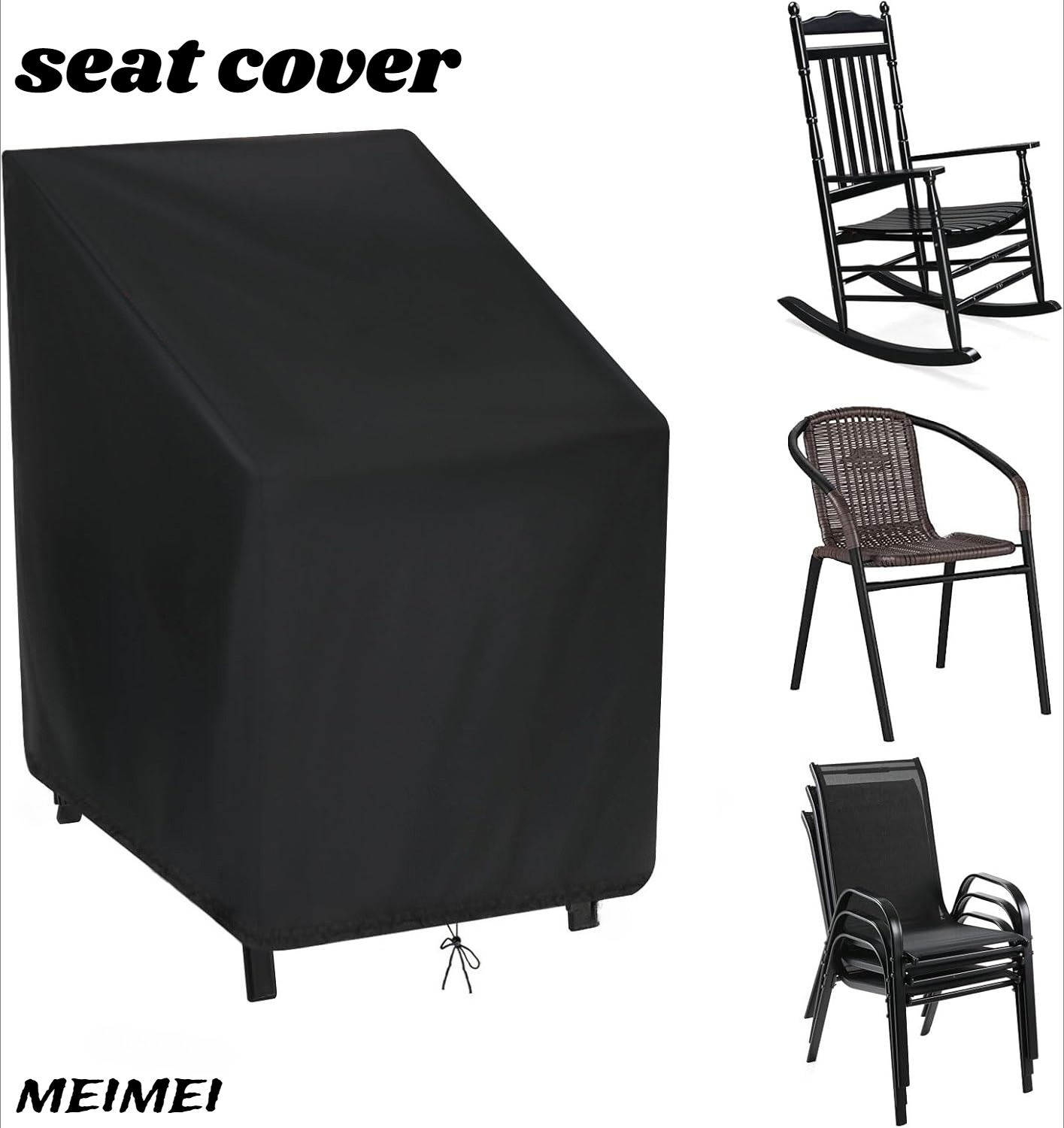 Stacked Chair Dust Cover Stora - Outdoor Furniture Cover Waterproof recension och pris