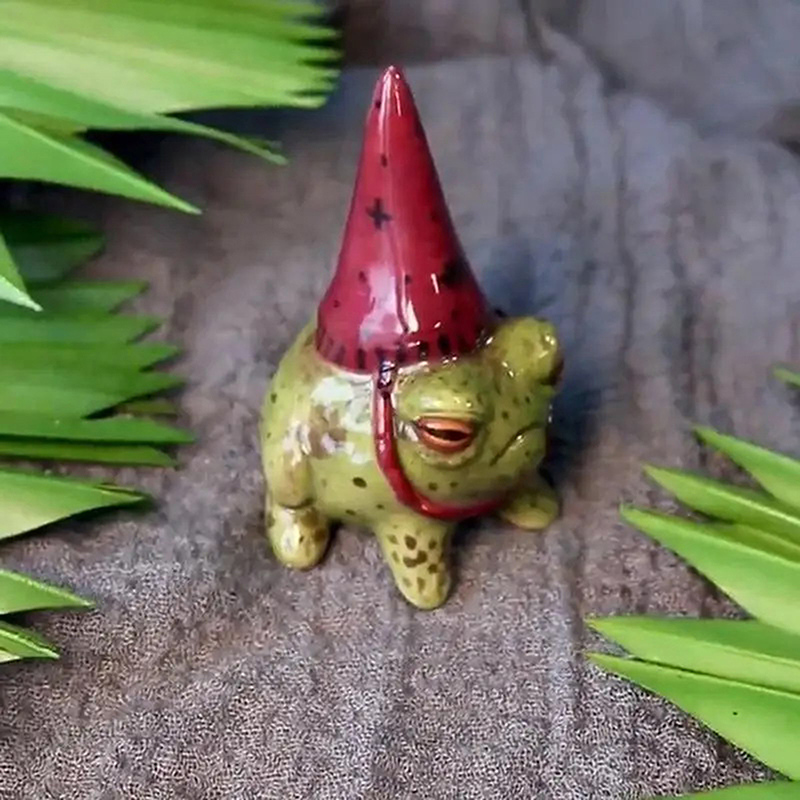 Witch Hat Little Frog Statue R - Outdoor Furniture Resin recension och pris