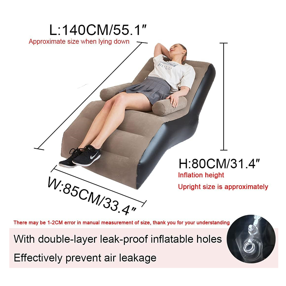 Folding Lazy Sofa,Inflatable L - Outdoor Daybed Furniture recension och pris