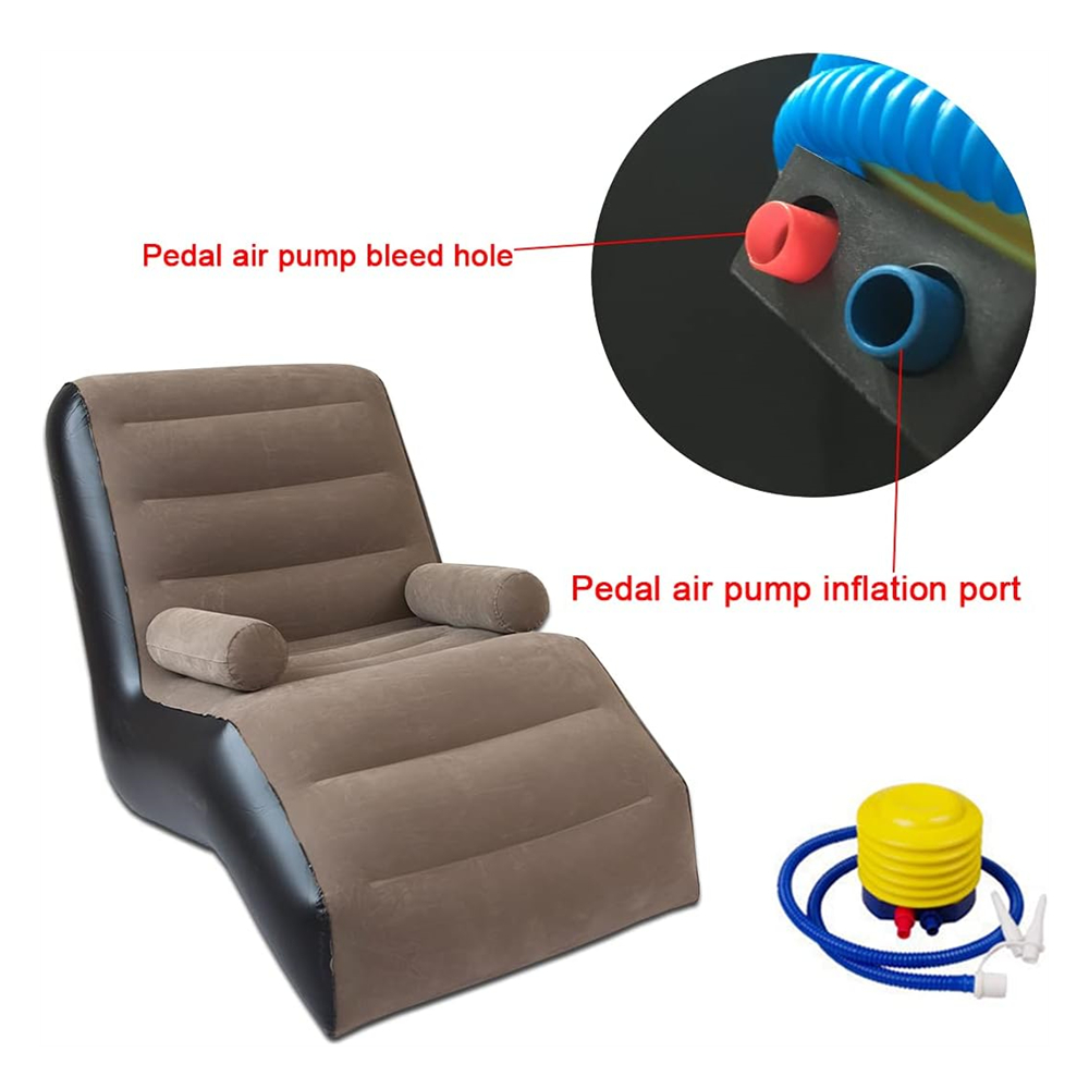 Folding Lazy Sofa,Inflatable L - Outdoor Daybed Furniture recension och pris