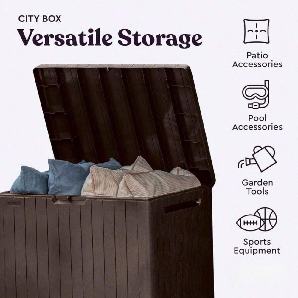 30 Gallon Resin Outdoor Storag - Outdoor Furniture Cushion recension och pris