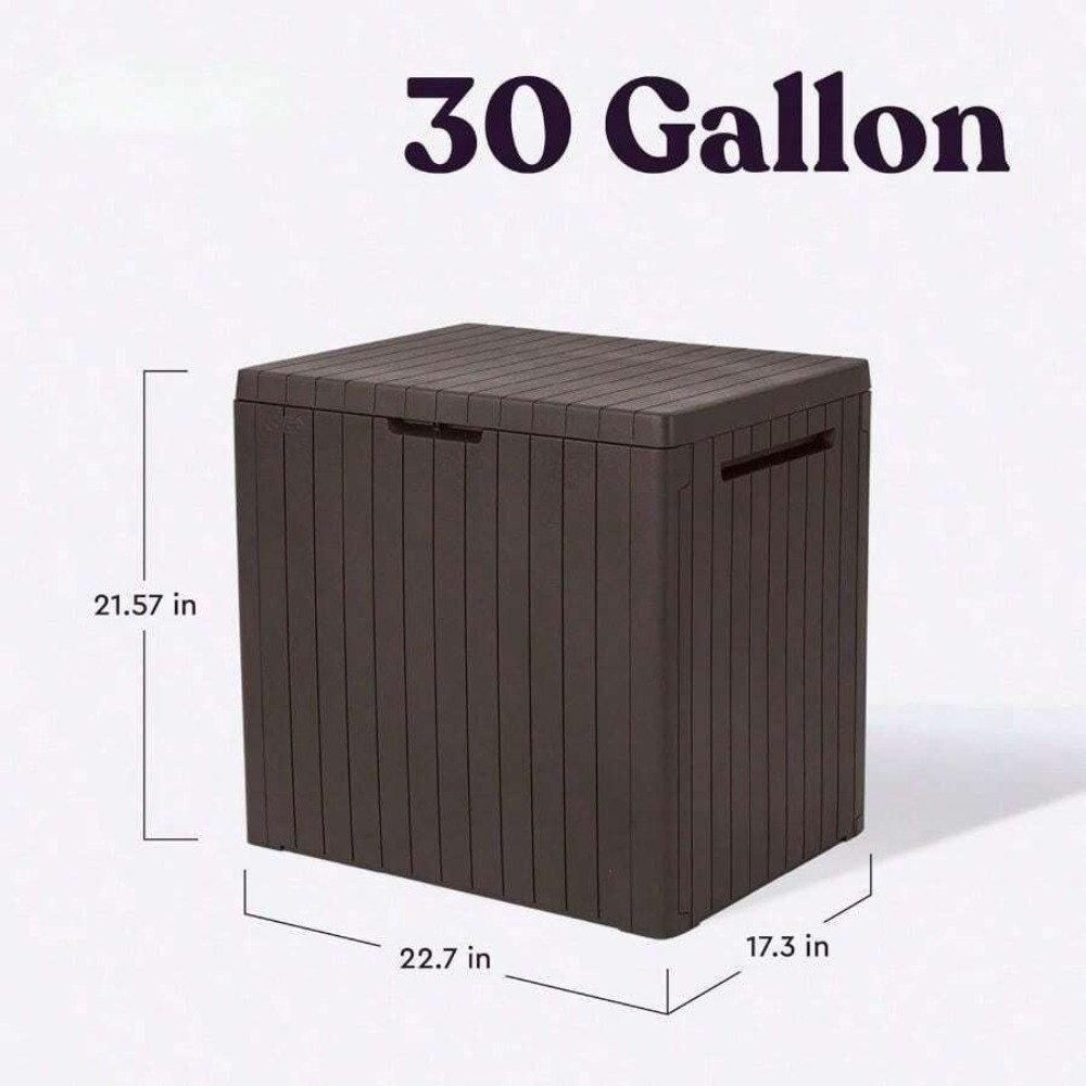 30 Gallon Resin Outdoor Storag - Outdoor Furniture Cushion recension och pris