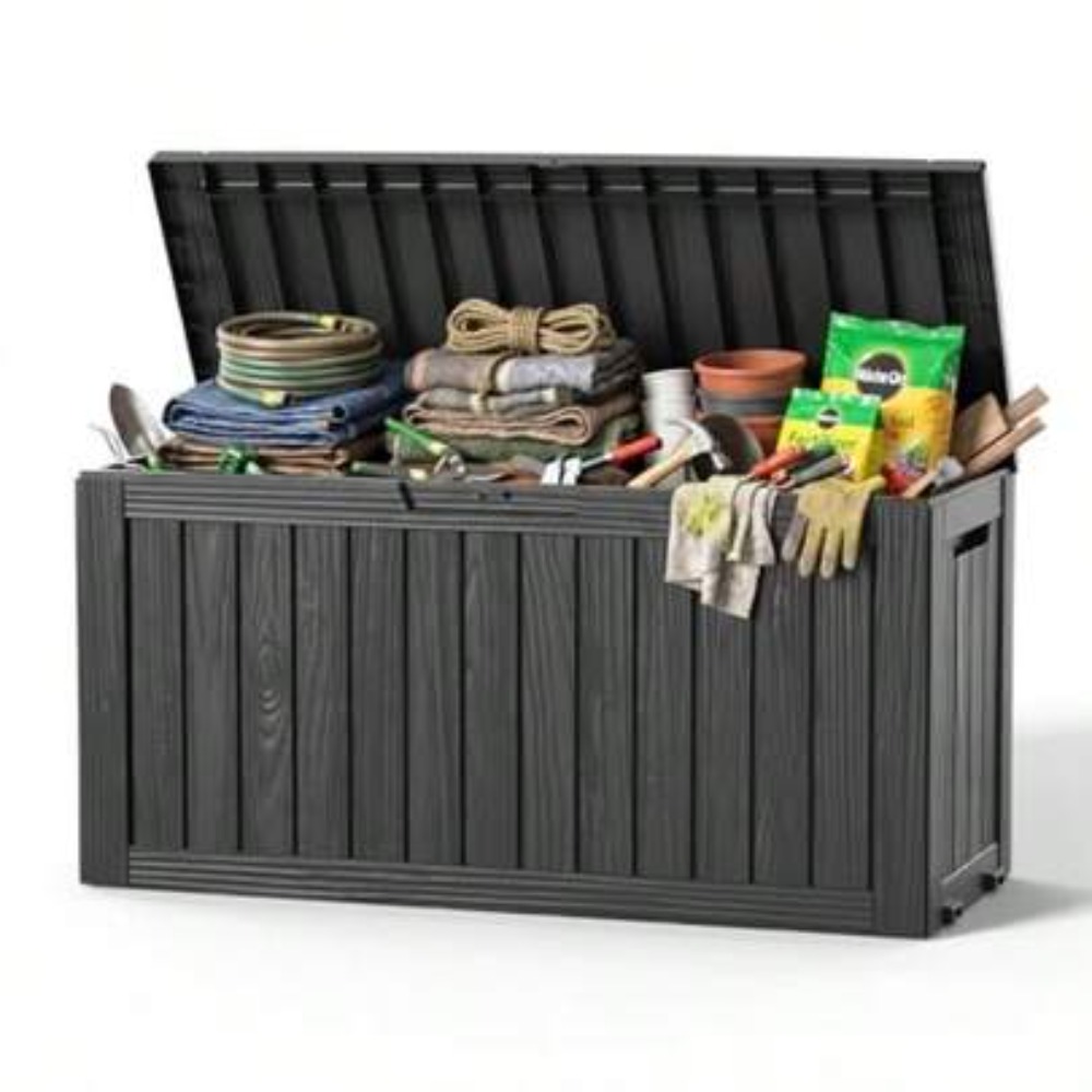 90 Gallon Outdoor Deck Box Wat - Outdoor Furniture Resin recension och pris