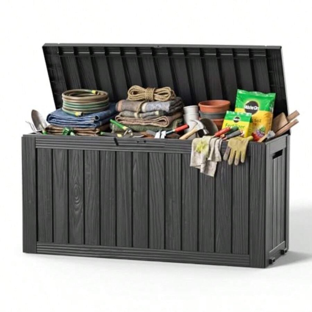 90 Gallon Outdoor Deck Box Wat - Outdoor Furniture Resin recension och pris
