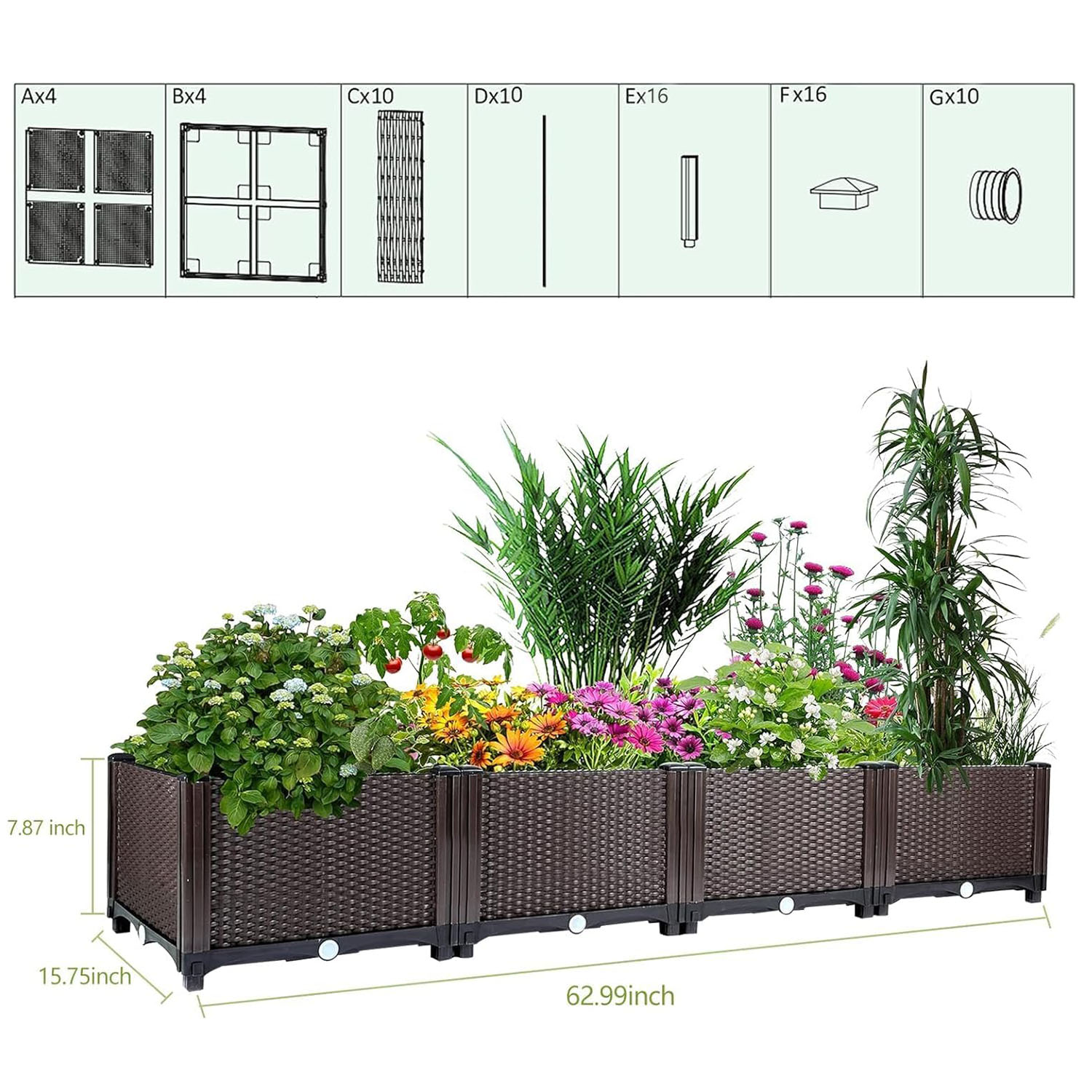 Self-Watering Raised Garden Be - Outdoor Daybed Furniture recension och pris