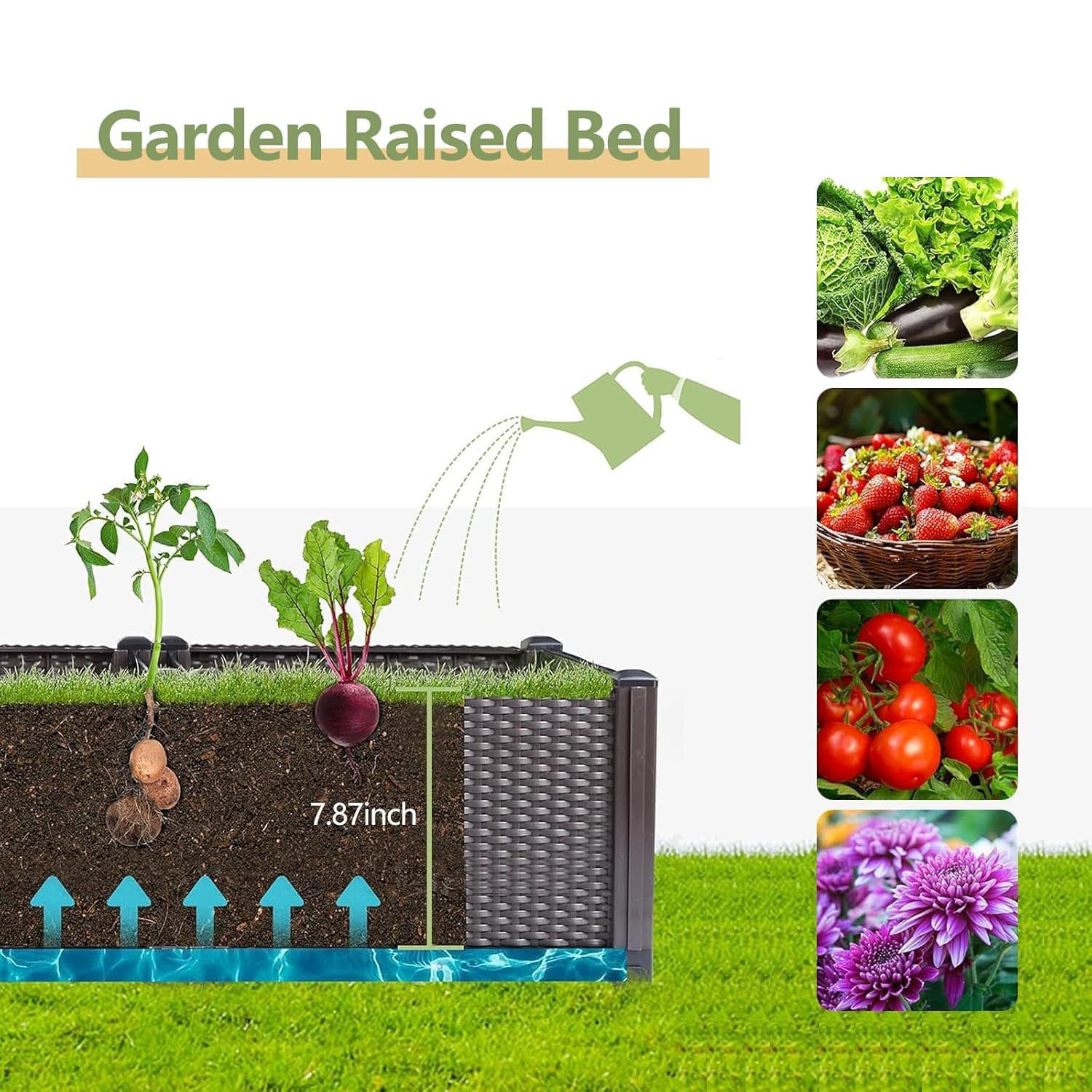 Self-Watering Raised Garden Be - Outdoor Daybed Furniture recension och pris