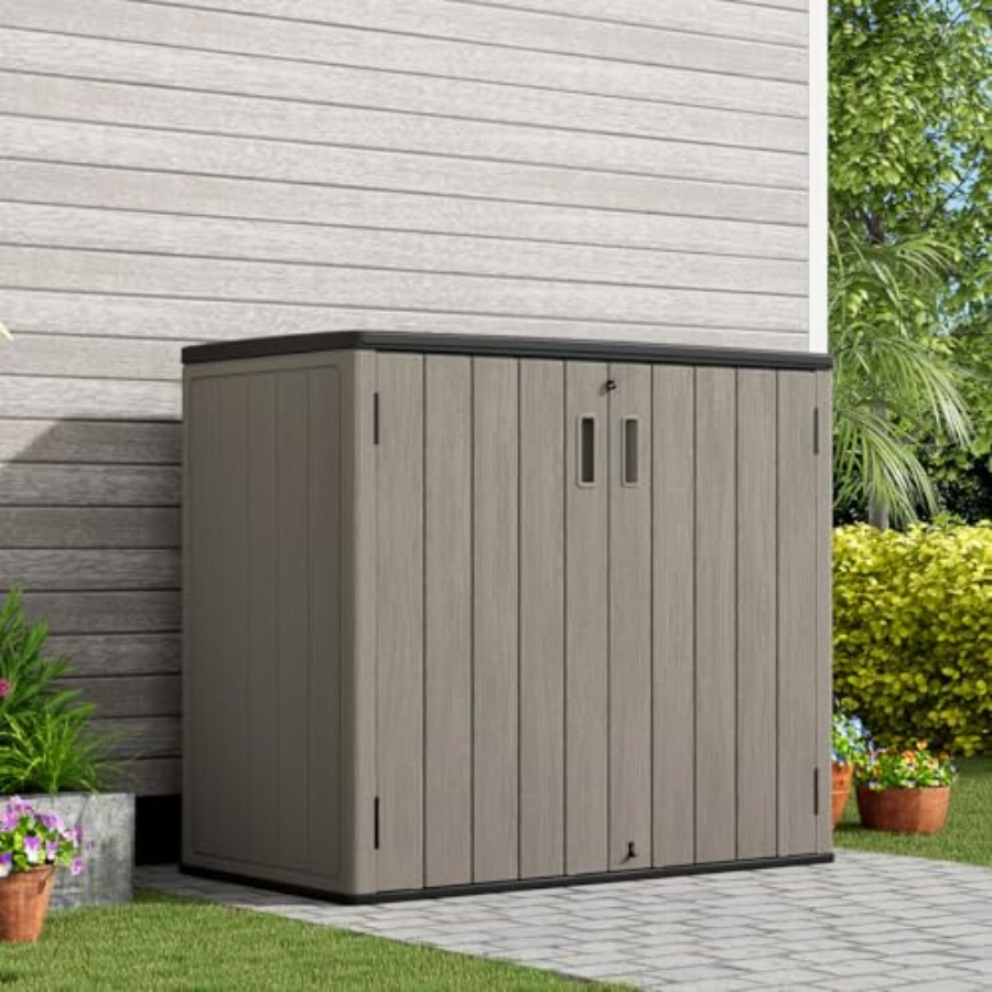 Outdoor Horizontal Storage She - Outdoor Furniture Resin recension och pris