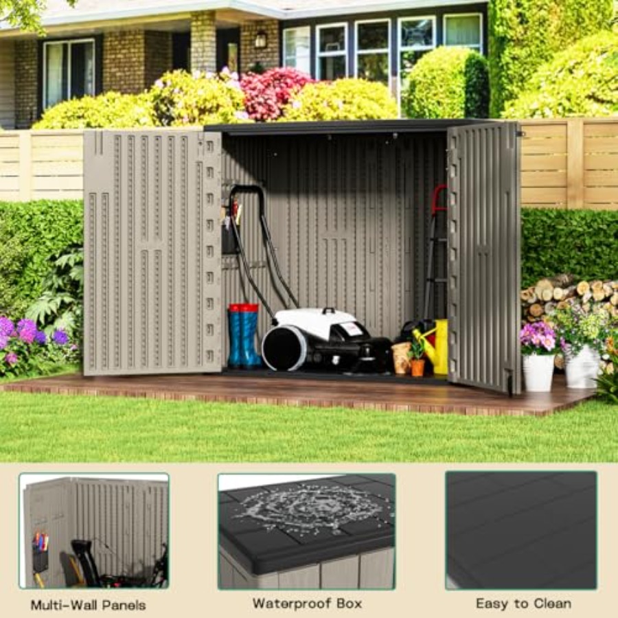 Outdoor Horizontal Storage She - Outdoor Furniture Resin recension och pris
